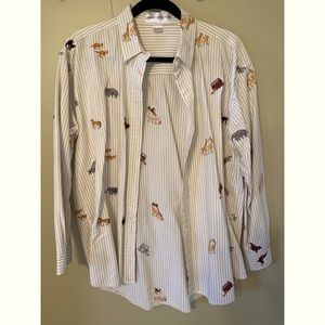 Casey Coleman Animal Print Button Down